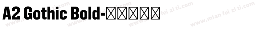 A2 Gothic Bold字体转换